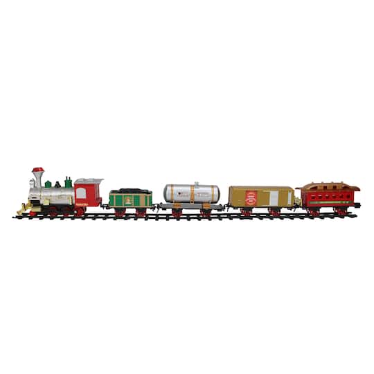 17-Piece Battery Operated Lighted & Animated Christmas Express Train Set